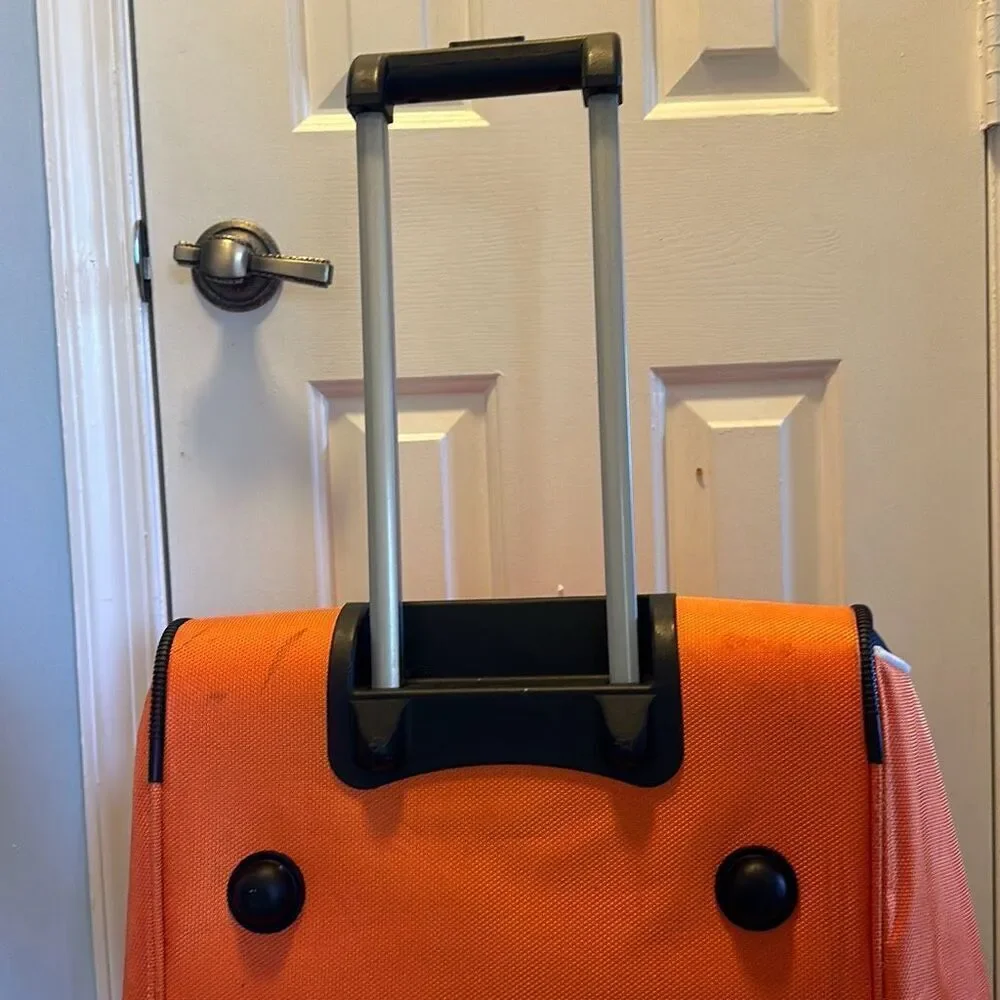 Ecko Unltd. Ecko Unlimited Orange Blue‎ 28-inch Large Rolling Duffel Bag